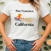 Funny San Francisco California Souvenirs Women's T-Shirt thumb 2