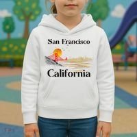 Funny San Francisco California Souvenirs Kids Hoodie thumb 3