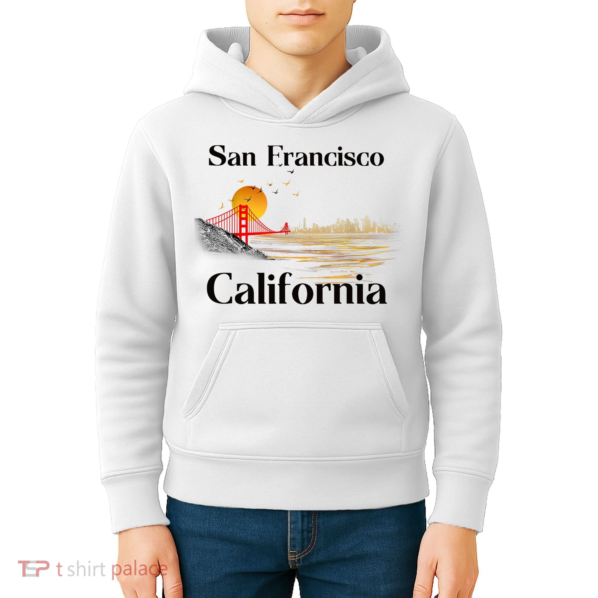 Funny San Francisco California Souvenirs Kids Hoodie