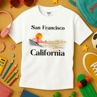 Funny San Francisco California Souvenirs Kids T-Shirt thumb 3