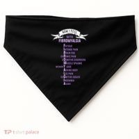 Fibromyalgia Spoonie & Fibro Awareness This Is My Flare Day USA-Made Doggie Bandana thumb 0