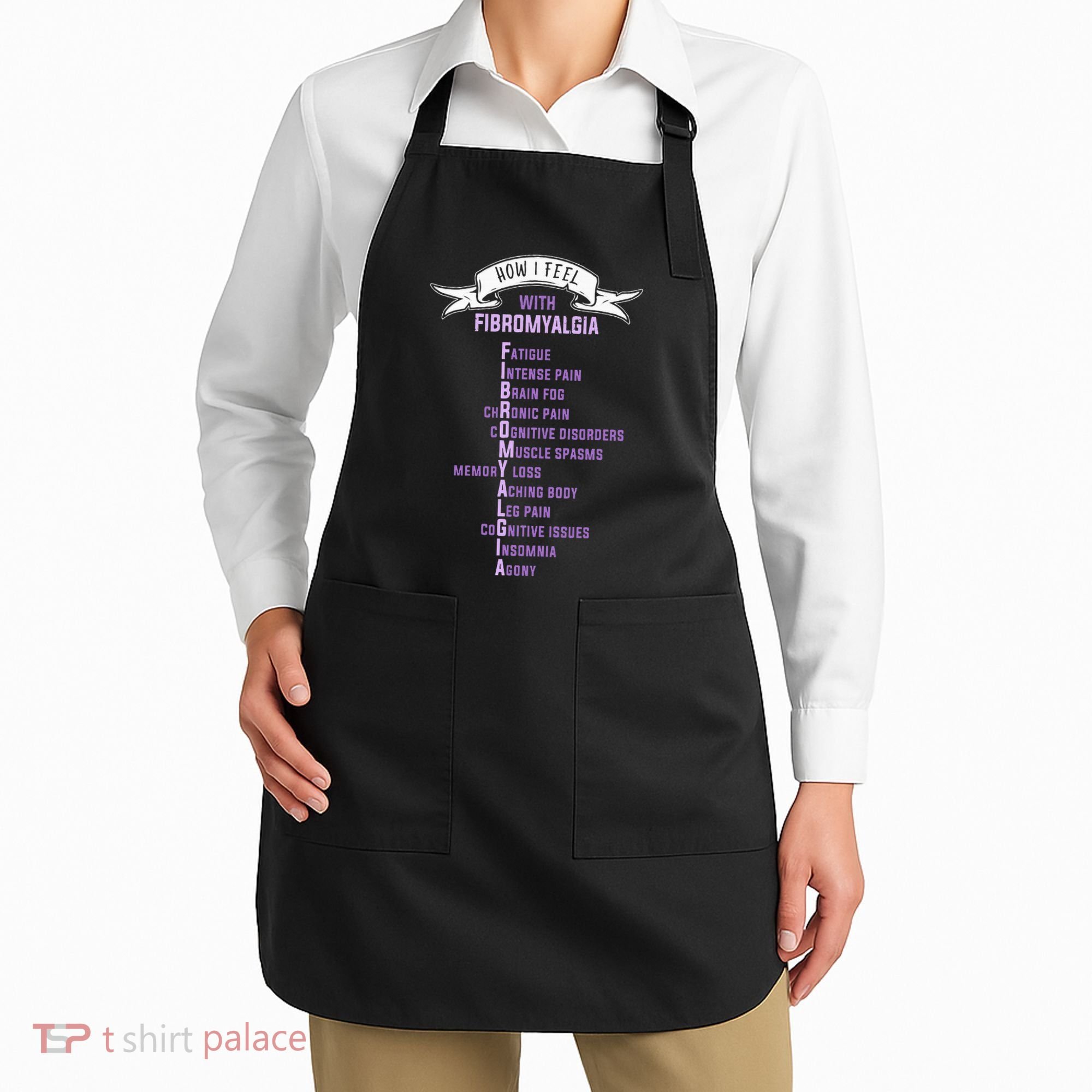 Fibromyalgia Spoonie & Fibro Awareness This Is My Flare Day Apron