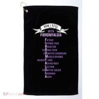 Fibromyalgia Spoonie & Fibro Awareness This Is My Flare Day Golf Towel thumb 0