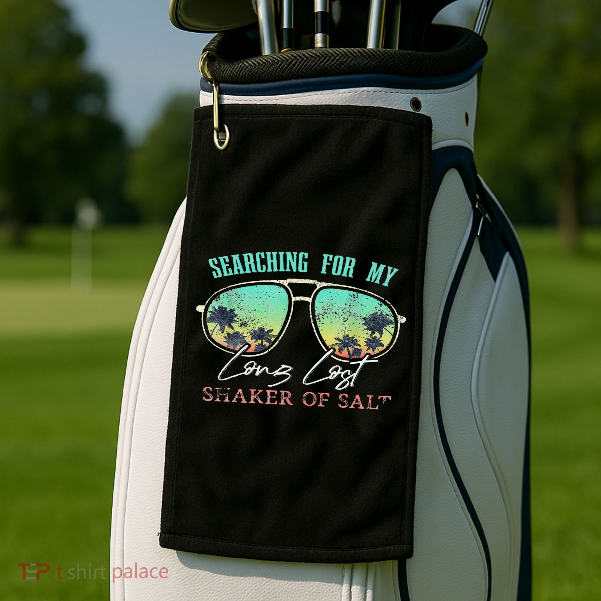 Funny Searching For My Long Lost Shaker Of Salt Shaker Golf Towel