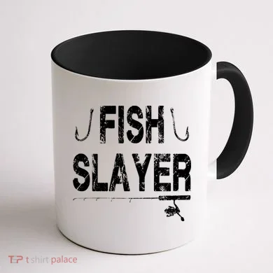 Fish Slayer Coffee Mug back