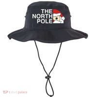 Funny Santa Face Christmas Parody The North Pole Bucket Hat thumb 0