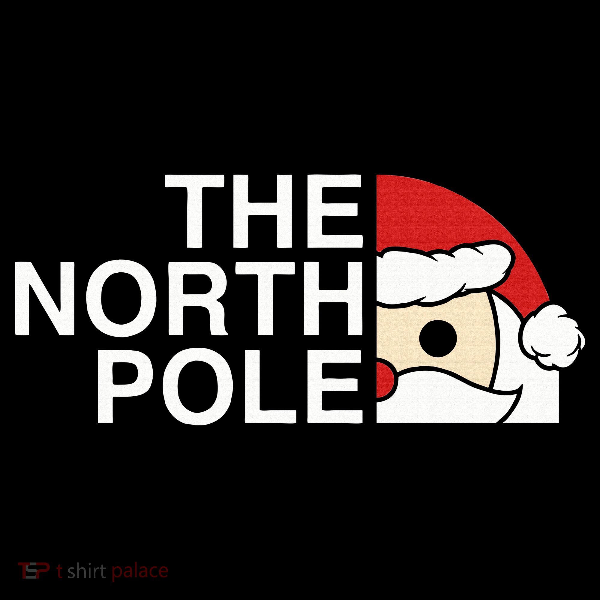 Funny Santa Face Christmas Parody The North Pole Coffee Mug