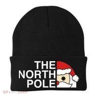 Funny Santa Face Christmas Parody The North Pole Beanie thumb 0