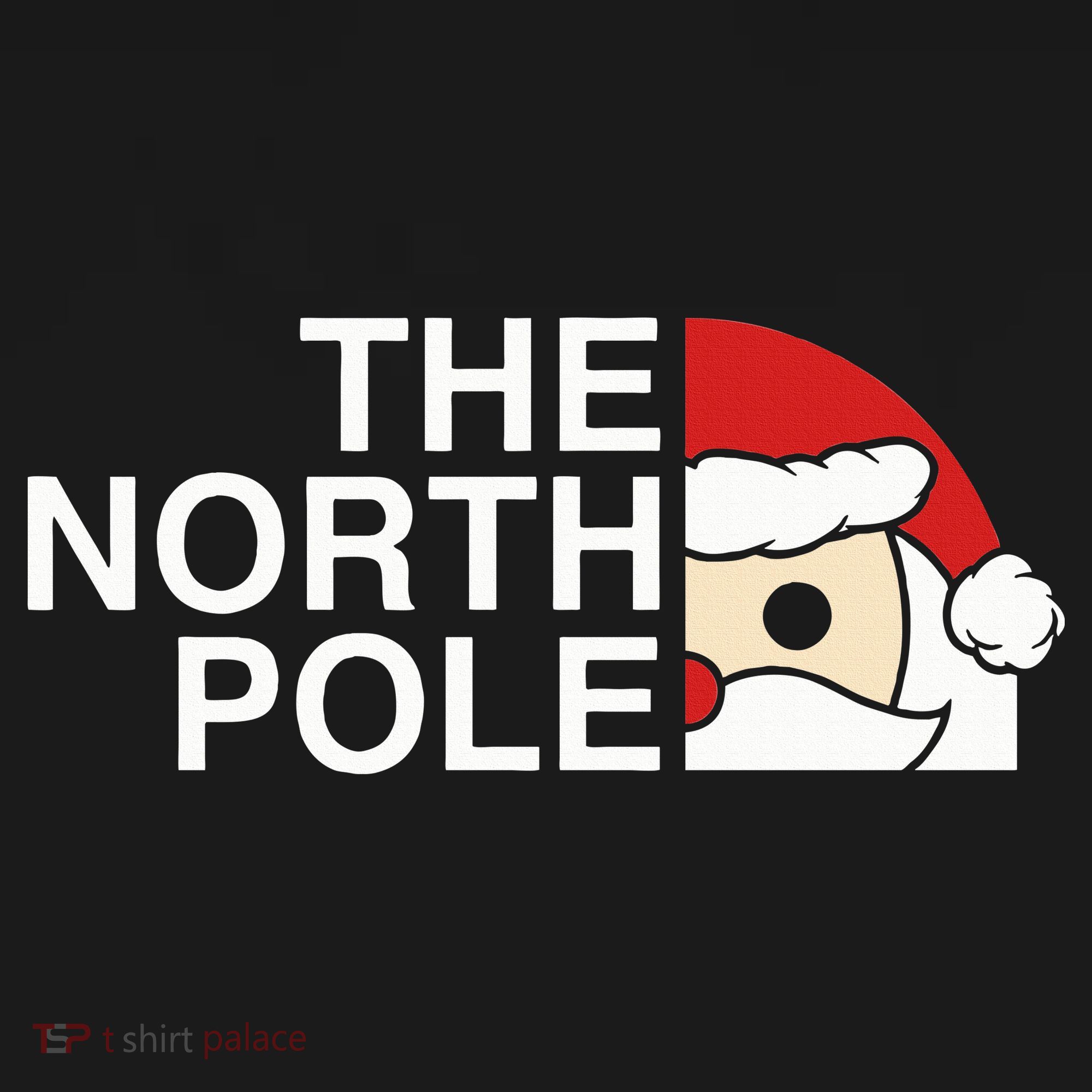 Funny Santa Face Christmas Parody The North Pole Women's Hoodie
