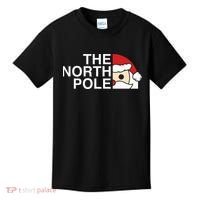 Funny Santa Face Christmas Parody The North Pole Kids T-Shirt thumb 0