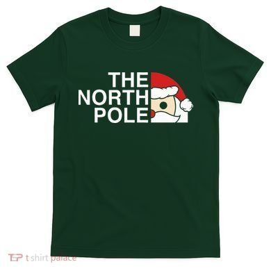 Funny Santa Face Christmas Parody The North Pole T-Shirt