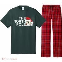 Funny Santa Face Christmas Parody The North Pole Pajama Set thumb 0