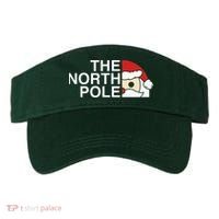 Funny Santa Face Christmas Parody The North Pole Visor thumb 0