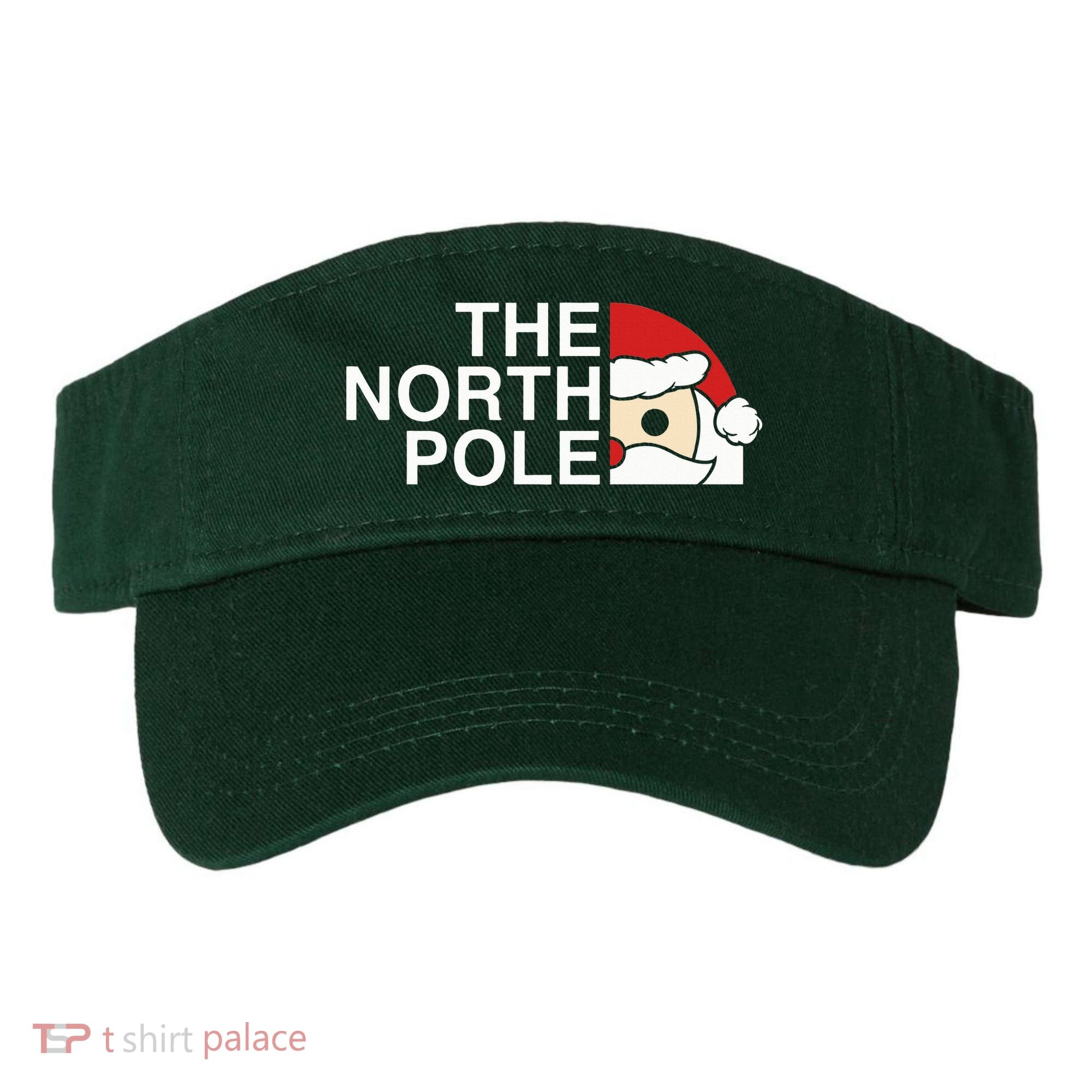 Funny Santa Face Christmas Parody The North Pole Visor
