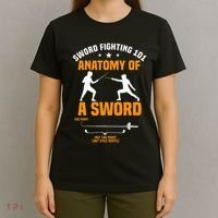 Fencing Sword Fighting Combat Sport Fence Foil Epee Sabre T-Shirt thumb 4
