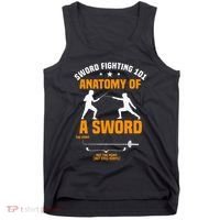 Fencing Sword Fighting Combat Sport Fence Foil Epee Sabre Tank Top thumb 0