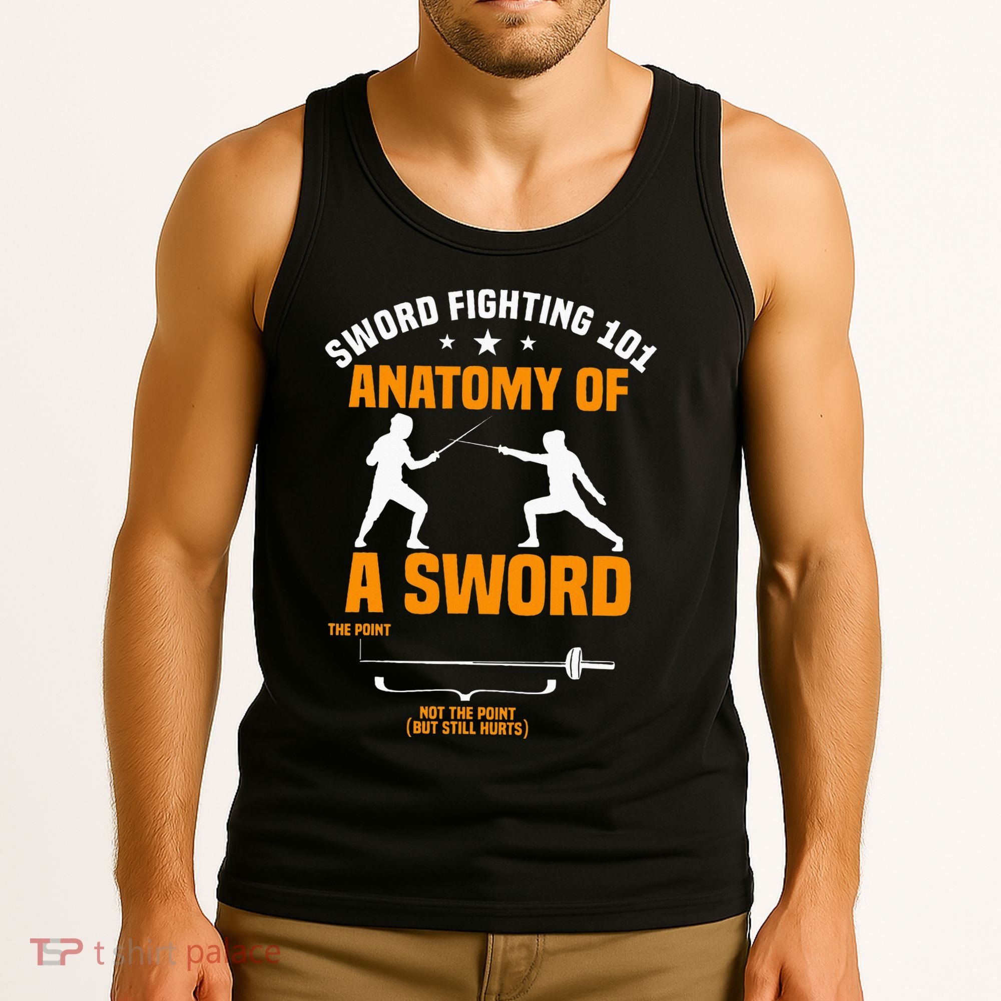 Fencing Sword Fighting Combat Sport Fence Foil Epee Sabre Tank Top
