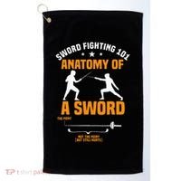 Fencing Sword Fighting Combat Sport Fence Foil Epee Sabre Golf Towel thumb 0