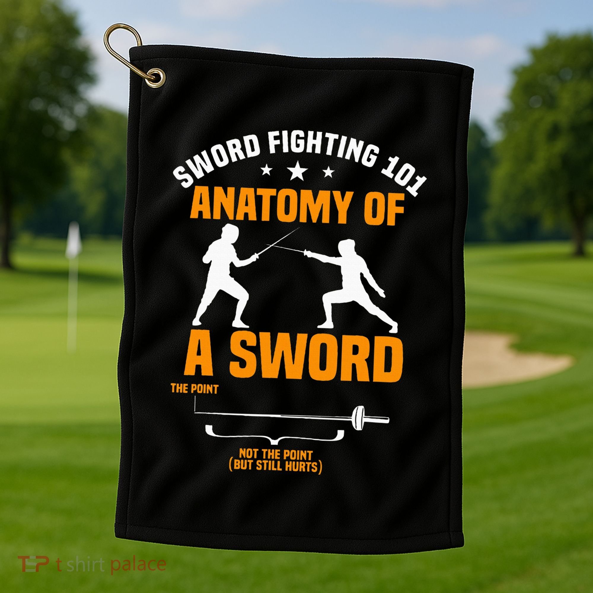 Fencing Sword Fighting Combat Sport Fence Foil Epee Sabre Golf Towel
