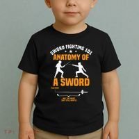 Fencing Sword Fighting Combat Sport Fence Foil Epee Sabre Toddler T-Shirt thumb 2