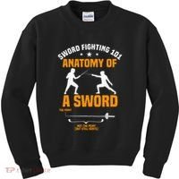 Fencing Sword Fighting Combat Sport Fence Foil Epee Sabre Kids Sweatshirt thumb 0