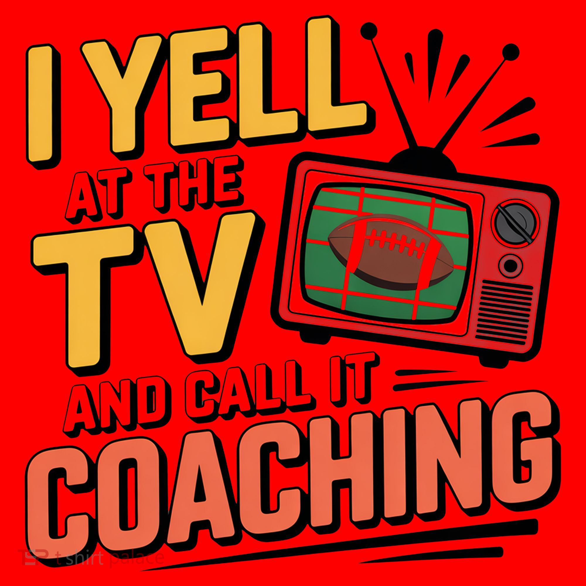 Football Season Funny Yell At The TV And Call It Coaching Santa Hat
