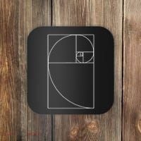 Fibonacci Spiral Fibonacci Golden Ratio Coaster thumb 0