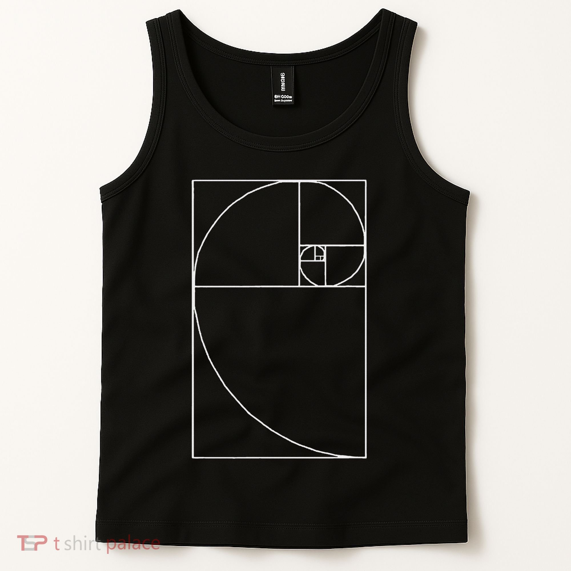 Fibonacci Spiral Fibonacci Golden Ratio Tank Top