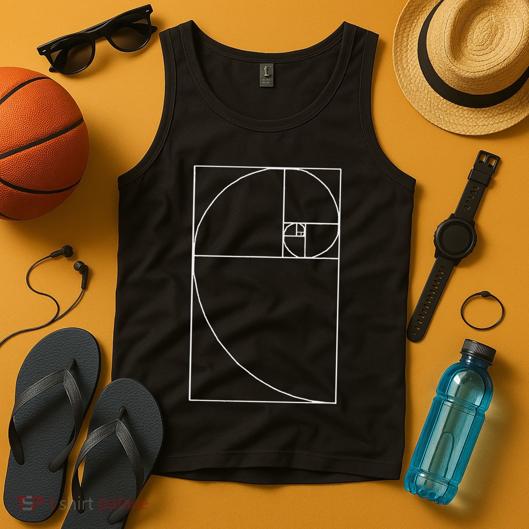 Fibonacci Spiral Fibonacci Golden Ratio Tank Top