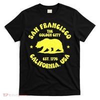 Funny San Francisco Retro California Bear Travel T-Shirt thumb 0