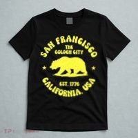 Funny San Francisco Retro California Bear Travel T-Shirt thumb 5