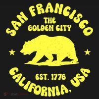 Funny San Francisco Retro California Bear Travel Mousepad thumb 1