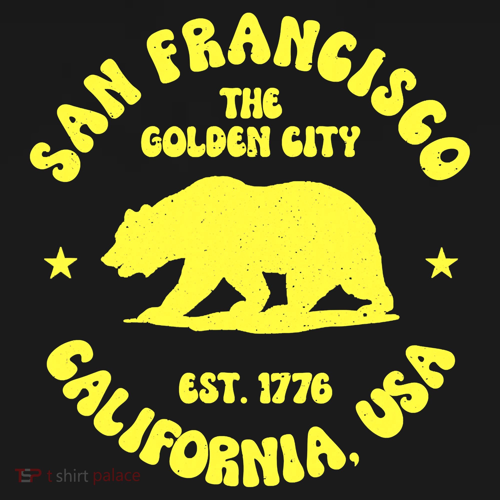 Funny San Francisco Retro California Bear Travel Toddler T-Shirt