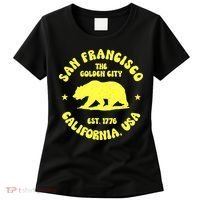 Funny San Francisco Retro California Bear Travel Women's T-Shirt thumb 0