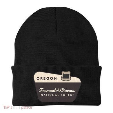 Fremontwinema State Forest Oregon Welcome Sign Vacation Gift Beanie