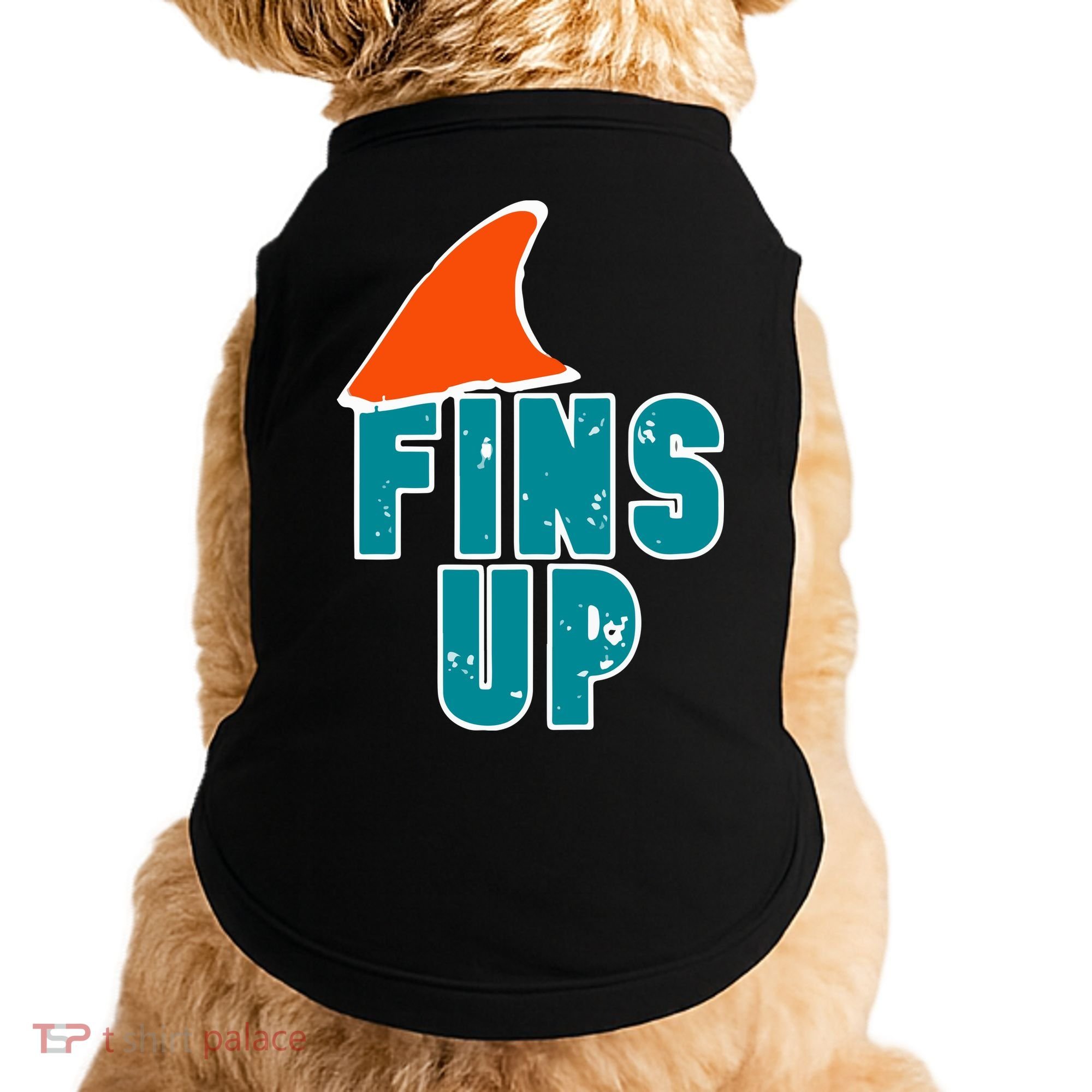 Funny Sport Fins Up Gift For Miami Fan Doggie Tank