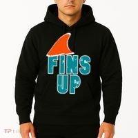 Funny Sport Fins Up Gift For Miami Fan Hoodie thumb 2