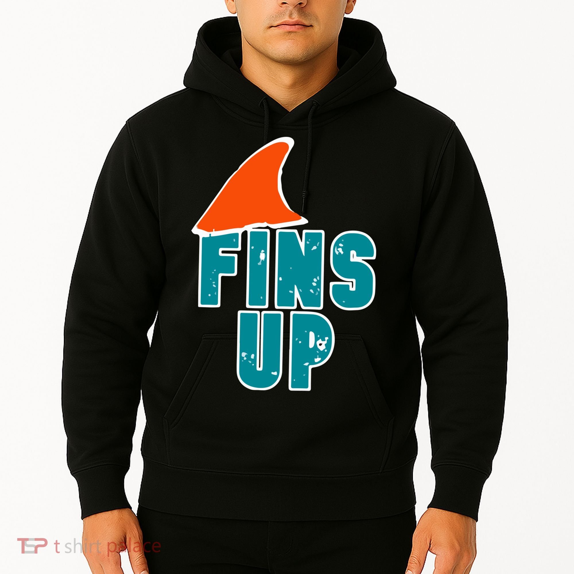 Funny Sport Fins Up Gift For Miami Fan Hoodie