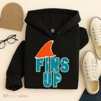 Funny Sport Fins Up Gift For Miami Fan Hoodie thumb 4