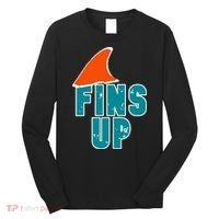 Funny Sport Fins Up Gift For Miami Fan Long Sleeve Shirt thumb 0