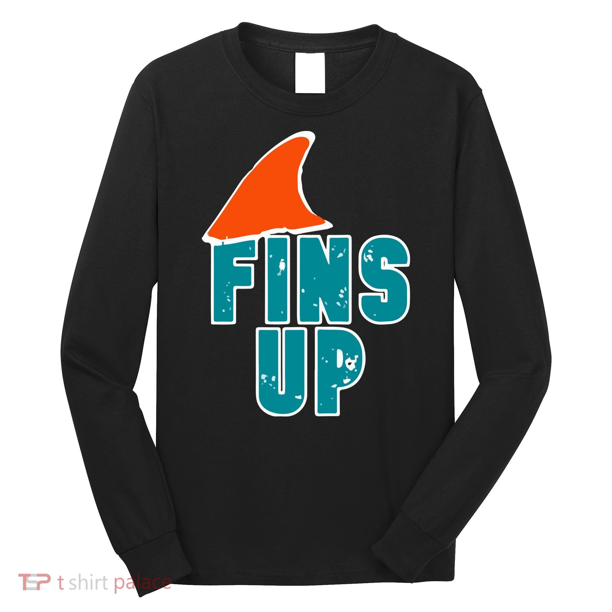 Funny Sport Fins Up Gift For Miami Fan Long Sleeve Shirt