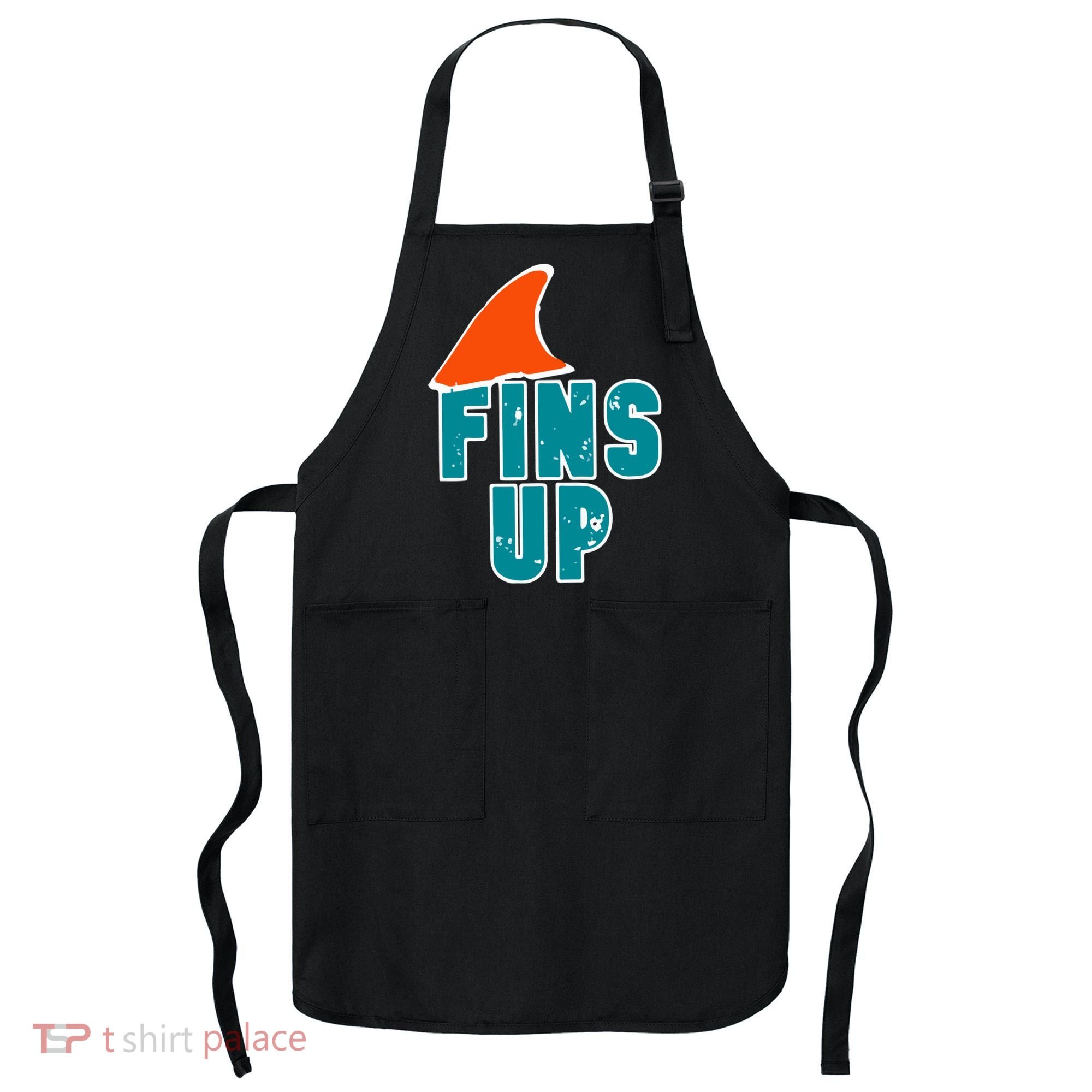 Funny Sport Fins Up Gift For Miami Fan Apron
