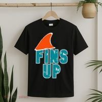 Funny Sport Fins Up Gift For Miami Fan T-Shirt thumb 2
