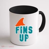 Funny Sport Fins Up Gift For Miami Fan Coffee Mug thumb 1