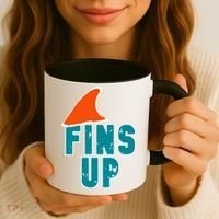 Funny Sport Fins Up Gift For Miami Fan Coffee Mug thumb 3