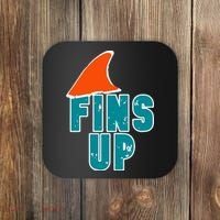 Funny Sport Fins Up Gift For Miami Fan Coaster thumb 0