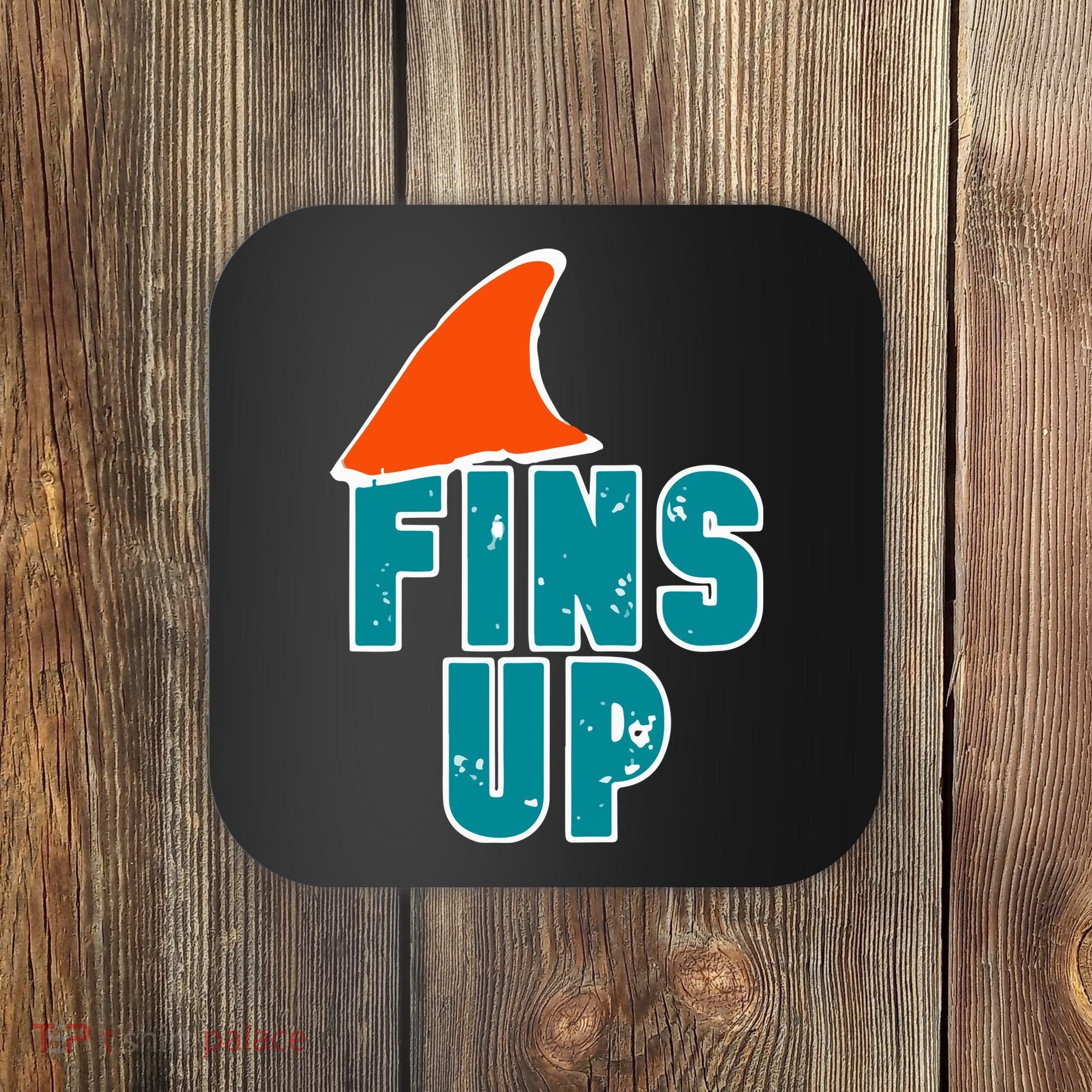 Funny Sport Fins Up Gift For Miami Fan Coaster