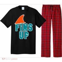 Funny Sport Fins Up Gift For Miami Fan Pajama Set thumb 0