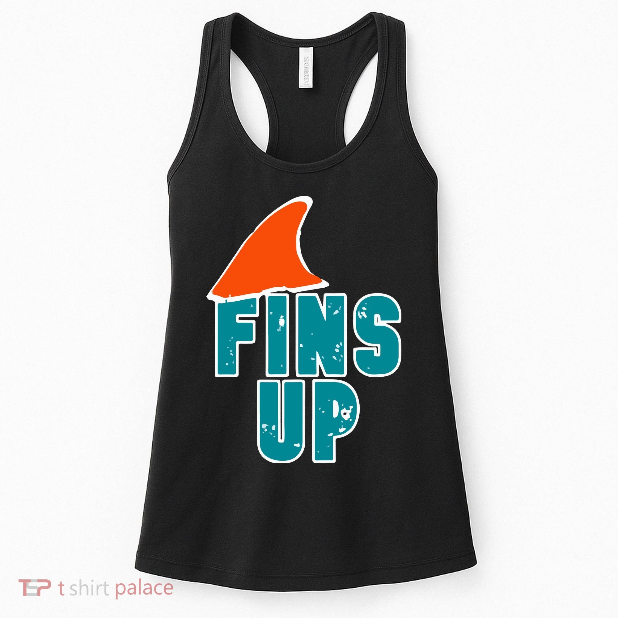 Funny Sport Fins Up Gift For Miami Fan Women's Tank Top