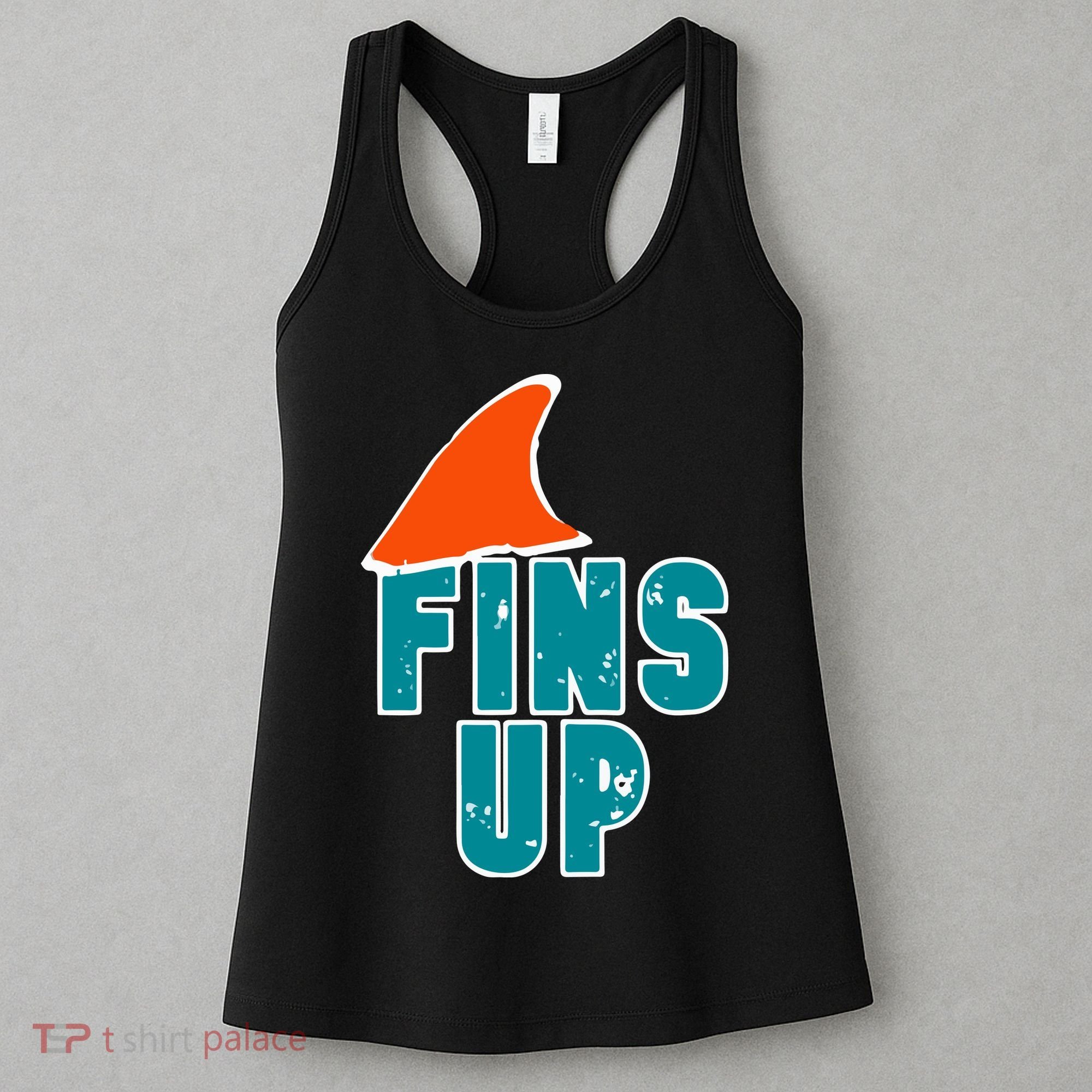 Funny Sport Fins Up Gift For Miami Fan Women's Tank Top